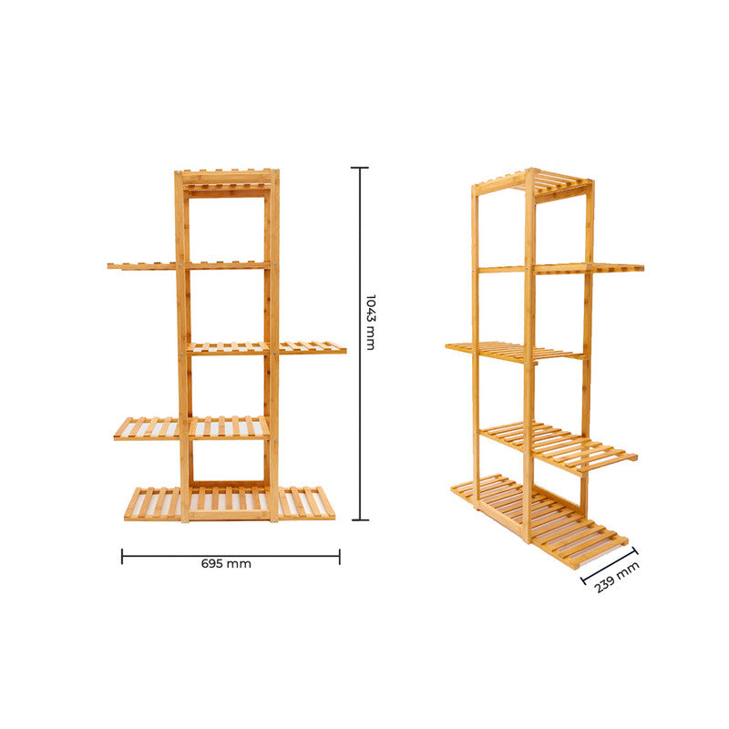 Bamboo Multipurpose Shelf | Natural | 27x9x41 inch