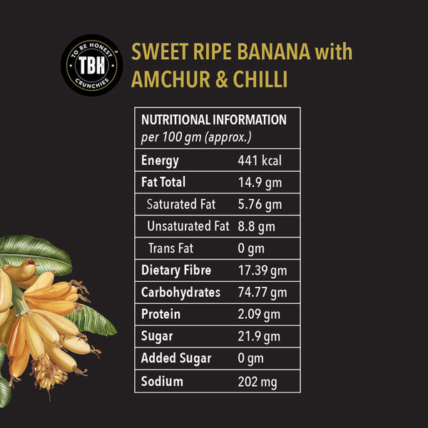 Sweet Ripe Banana Chips | 75 g | Pack of 3