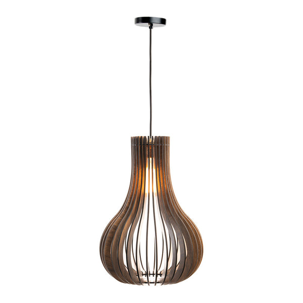 Pine Wood Ceiling Lamp | Pendant Lamp | Brown