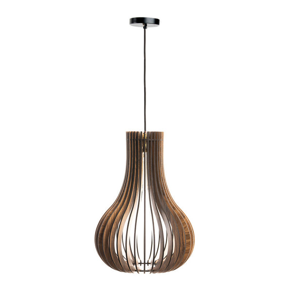 Pine Wood Ceiling Lamp | Pendant Lamp | Brown