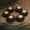 Festive Gifts | Housewarming Gifts | Pine Wood Tea Light Candle Holder | Set of 6.