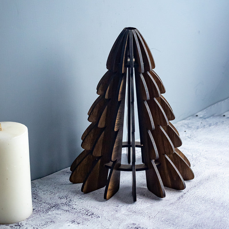 Table Decor | Wooden Tree | Brown | 9.5 inches