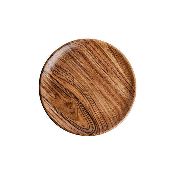 Acacia Wood Serving Plates | Small | Brown | Set of 4