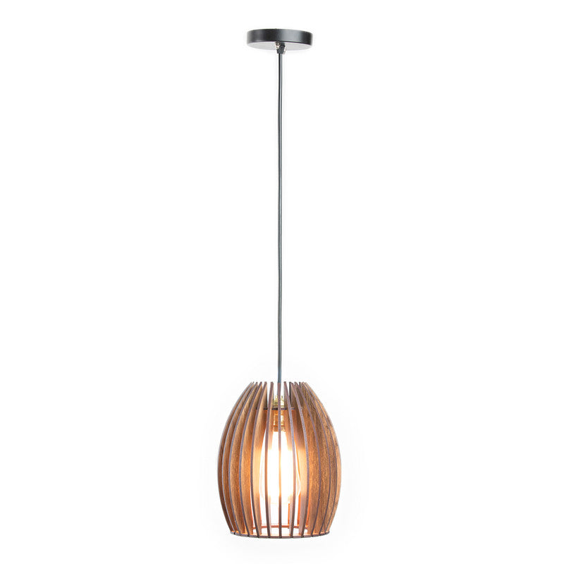 Pine Wood Ceiling Light | Brown