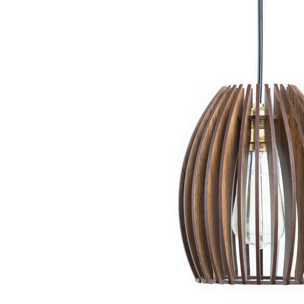 Pine Wood Ceiling Light | Brown