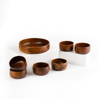 Sheesham Wood Bowl | Set of 7