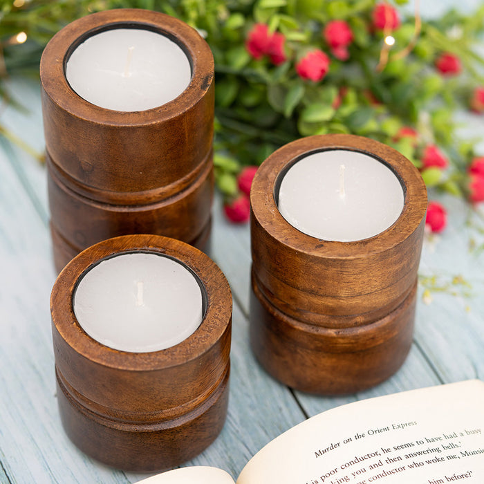 Scented Candles | Mango Wood | Set of 3.