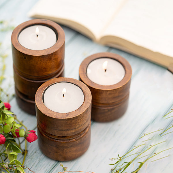 Scented Candles | Mango Wood | Set of 3.