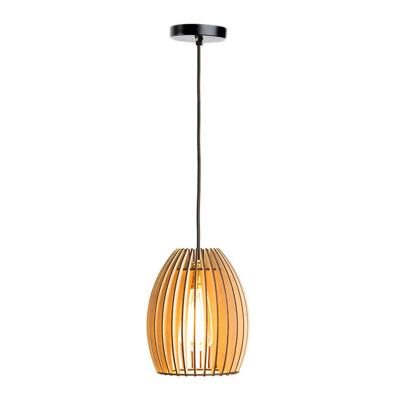 Birch Wood Ceiling Lamp | Beige