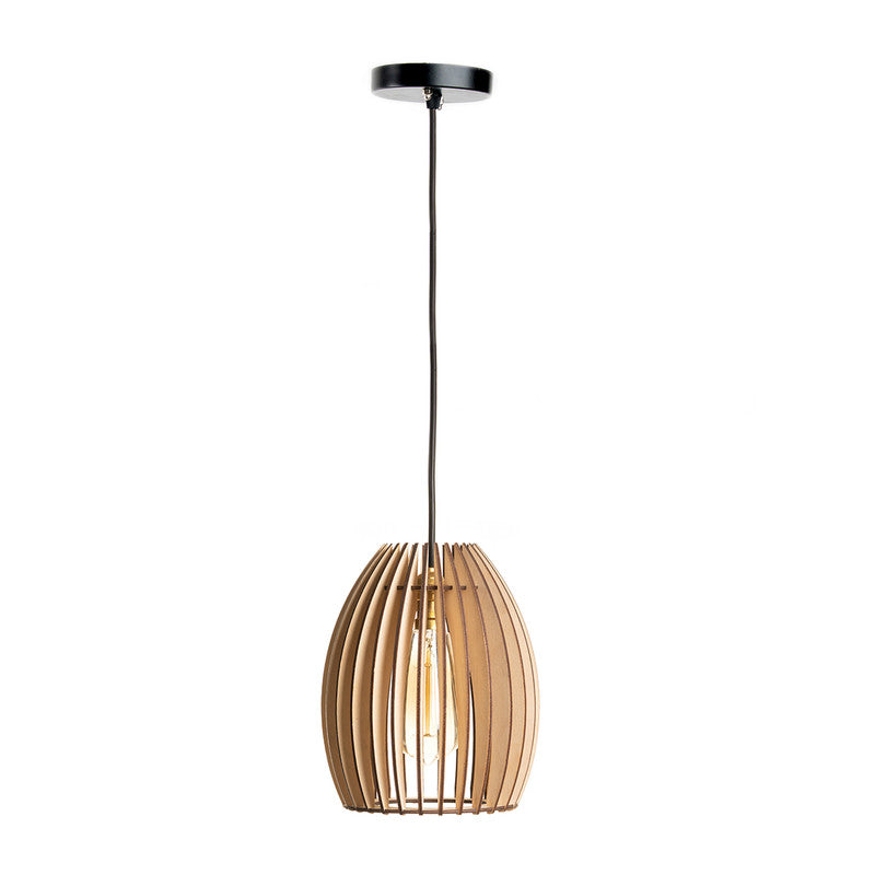 Birch Wood Ceiling Lamp | Beige