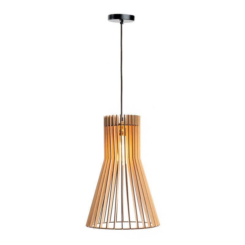 Hanging Lamp | Birch Wood Ceiling Lamp | Ceiling Light | Beige.