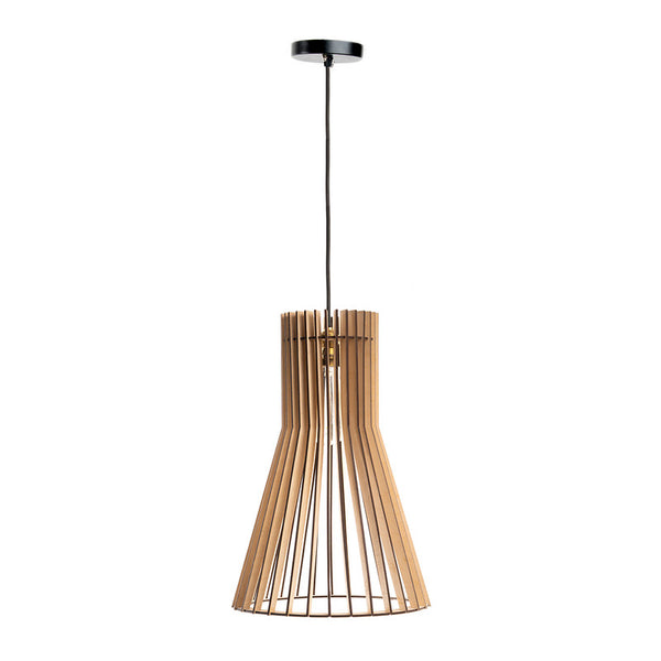 Hanging Lamp | Birch Wood Ceiling Lamp | Ceiling Light | Beige.