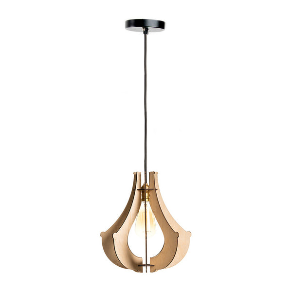 Birch Wood Ceiling Lamp | Graceful Ceiling Lamp | Beige