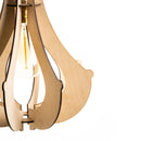 Birch Wood Ceiling Lamp | Graceful Ceiling Lamp | Beige