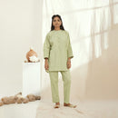 Linen Co Ord Set | Top & Pants | Green