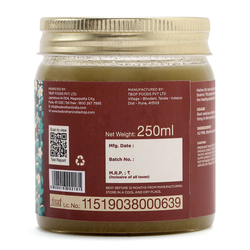 A2 Ghee | Brahmi Ghee | Contains Natural Antioxidant | 250 g