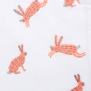 Cotton Dohar Blanket for Kids | Hare Print | Peach