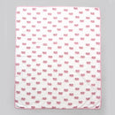 Cotton Dohar Blanket for Kids | Elephant Print | Baby Pink