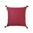 Cotton Cushion Cover With Tassel Purple