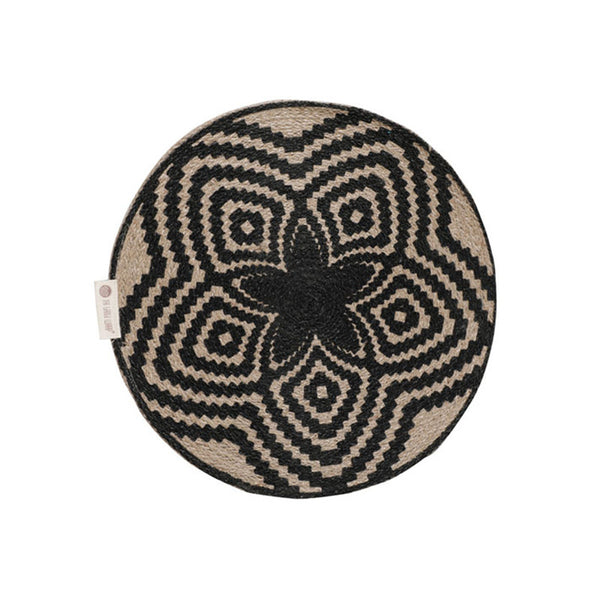 Mandala Jute Wall Art | Medium | Black