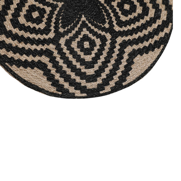 Mandala Jute Wall Art | Medium | Black