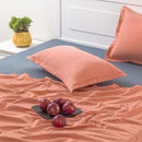 Organic Cotton Bedsheet With Pillow Cover | Sandalwood Dyed | King Size | Peach