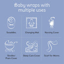 Newborn Essentials | Bamboo Cotton Baby Swaddle Wrap | Pack of 3 | 90 x 90 cm