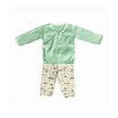 Organic Cotton Baby Jabla and Pants Set | Minty Night