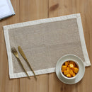 Cotton Table Mats | Place Mats | Beige | Set of 2