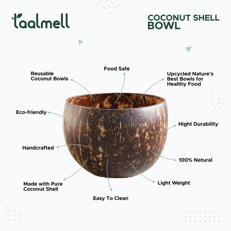 Coconut Shell Bowl | Brown | 500 ml