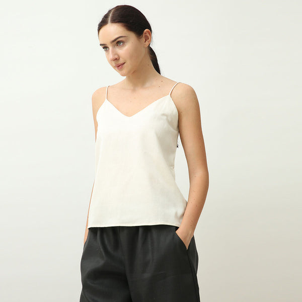 Organic Cotton Camisole Top | Off White