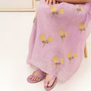 Chanderi Silk Dress for Kids | Lavender