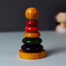 Wooden Ring Stacking Toy for Baby | 13.5 cm | Multicolour