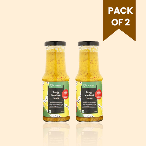 Oil free Tangy Mustard Sauce | 220 g | Pack of 2