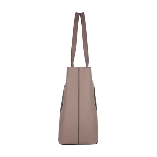 Recycled Leather Tote Bag | Pink