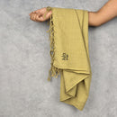Cotton & Jute Towel | Herbal Dyed | Tulsi