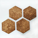 Natural Cork Coasters Set of 4