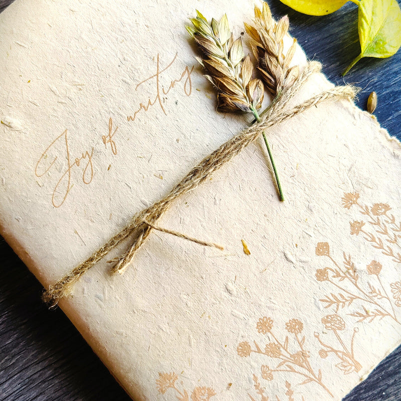 Journal Diary Notebook | Handmade Paper | 50 Pages.