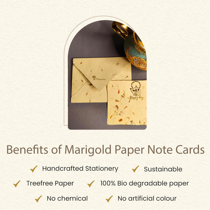 Marigold Paper Note Cards | Treefree Paper