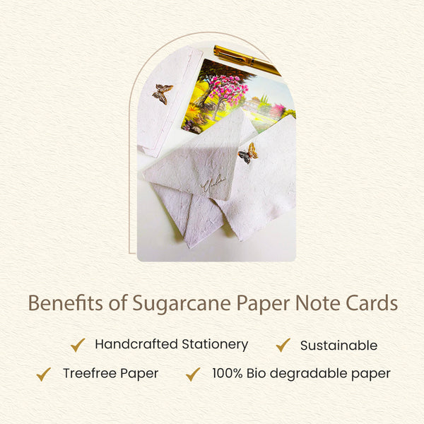 Sugarcane Paper Note Cards