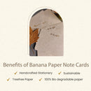 Banana Paper Note Cards