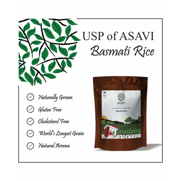 Basmati Rice | Extra Long Grain | 500 g | Pack of 2