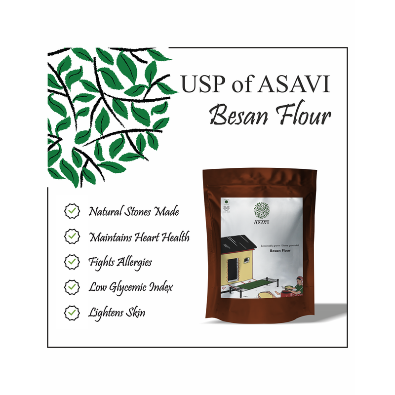 Besan Flour | Fights Allergies | 500 g | Pack of 2