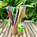 10 Plantable Seed Color Pencils with Re-Usable Pencil Box