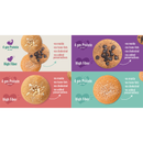 Protein Cookies Choco | Chip, Cashew, Coconut, Assorted | Pack of 4 | 80 g x 4