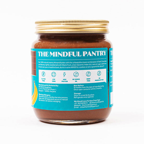 Gluten Free Almond Butter with Banana and Chocolate | 530 g