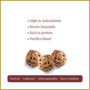 Coconut Gulkand Laddoo | Enhances Stamina & Strength | Pack of 12