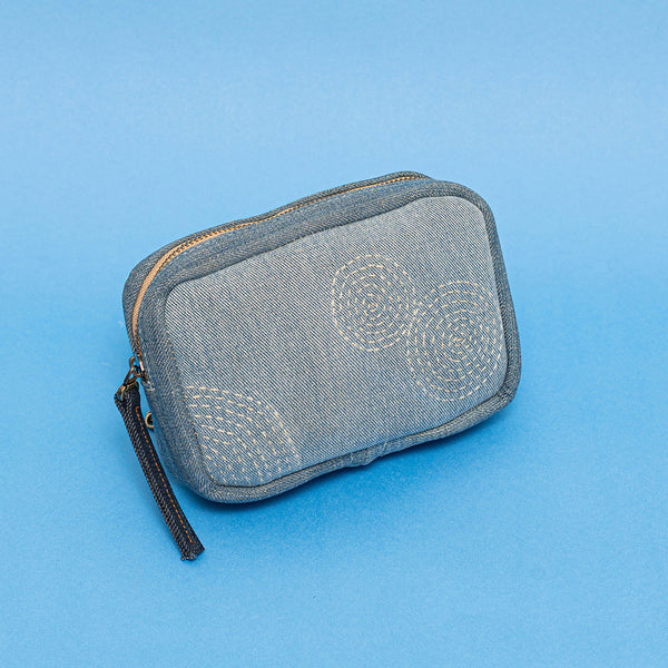 Upcycled Denim Waist Bag | Blue