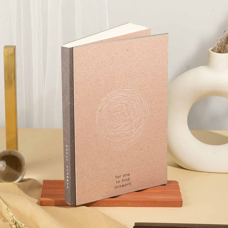 Daily Planner Diary | Banana Cotton Paper | 216 Pages | Pink