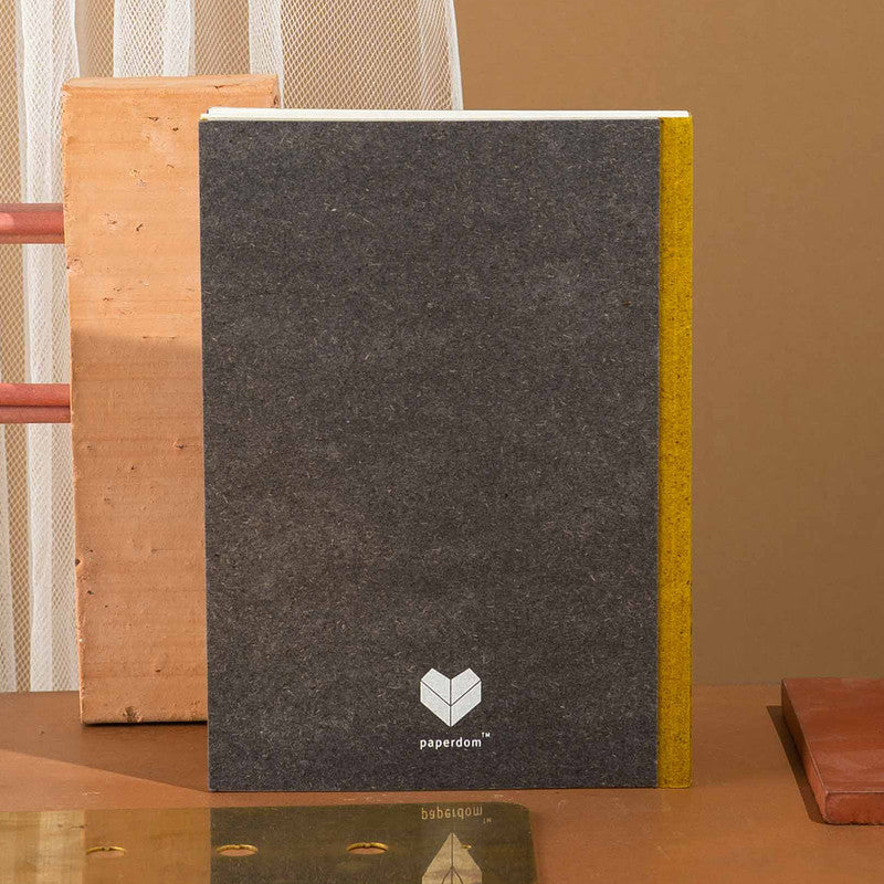 Gift for Kids | Grid Notebook | Banana Cotton Paper | A5 | 96 Pages | Grey